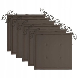 Sulankstomos sodo kėdės, 6 vnt., su pagalvėlėmis, akacijos mediena