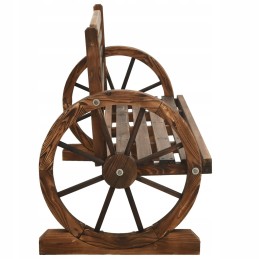 Vidaxl sodo suolas, 142 cm, eglės masyvo