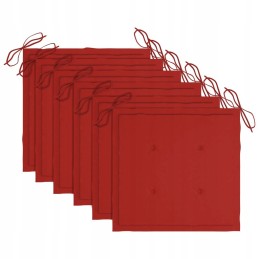 Sulankstomos sodo kėdės, 6 vnt., su pagalvėlėmis, akacijos mediena