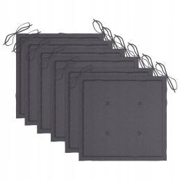 Sulankstomos sodo kėdės, 6 vnt., su pagalvėlėmis, akacijos mediena