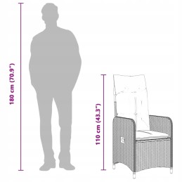 2x sodo kėdžių sulankstomas fotelis balkonas terasa technorotango kėdžių komplektas