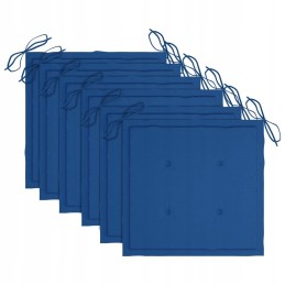 Sulankstomos sodo kėdės, 6 vnt., su pagalvėlėmis, akacijos mediena