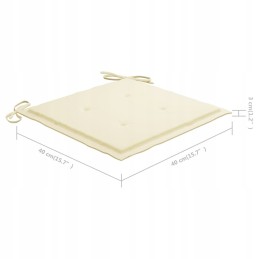 Sulankstomos sodo kėdės, 6 vnt, pagalvėlės, akacijos mediena