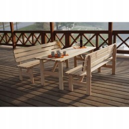 Medinis vikingų stalas - 200 cm