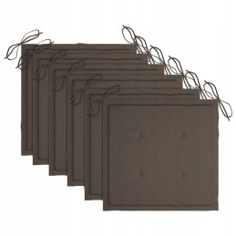 Sulankstomos sodo kėdės, 6 vnt., su pagalvėlėmis, akacijos mediena