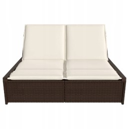 Dvigulė sofa su pagalvėlėmis, rudo polirotango