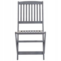 Vidaxl sulankstomos sodo kėdės, 6vnt, pagalvėlės, akacijos mediena