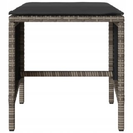 4 dalių sodo sofos komplektas, pagalvėlės, pilka, pe lumar rotango