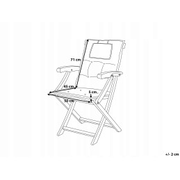 6x vandeniui atsparios sodo pagalvėlės foteliui