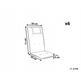 6x vandeniui atsparios sodo pagalvėlės foteliui