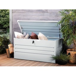 Didelė metalinė sodo balkono daiktadėžė