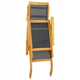 Lumarko terasiniai gultai su atrama kojoms, 2 vnt., kieti