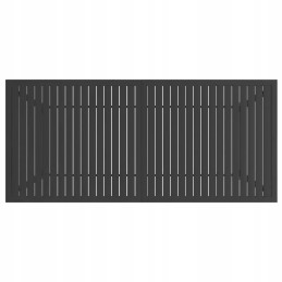 Sodo stalas, antracitas, 190x80x72 cm, plieninis