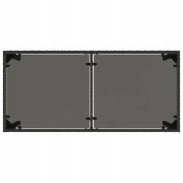 Vidaxl sodo baldų komplektas, juodas, 5 vnt. + mikropluošto šluostės 50x60 audinys h