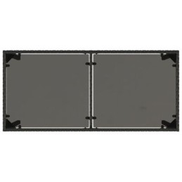 Vidaxl sodo baldų komplektas, juodas, 5 vnt. + mikropluošto šluostės 50x60 audinys h