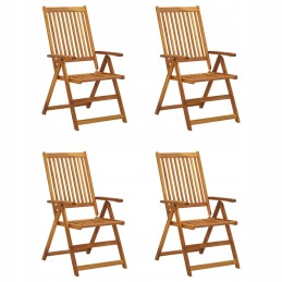 Medinės sodo kėdės su pagalvėlėmis 57x69x111, raudonu languotu raštu