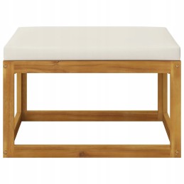 3 dalių sodo poilsio komplektas, kreminės pagalvės