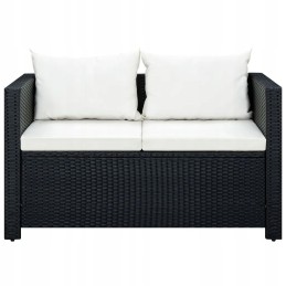 Polirotango sodo baldų komplektas 120x67x67 juodas