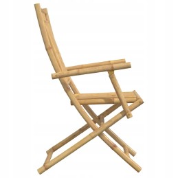 Sulankstoma bambukinė kėdė, 53x66x99 cm, natūrali