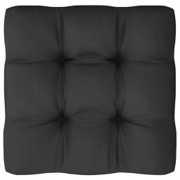 5 dalių sodo poilsio komplektas, juodas/antracitas, pušies mediena,