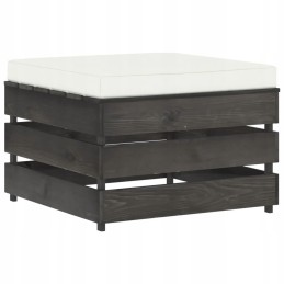 Vidaxl 3 dalių sodo poilsio komplektas, su pagalvėlėmis, medinis