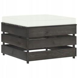 Vidaxl 3 dalių sodo poilsio komplektas, su pagalvėlėmis, medinis