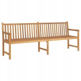 Vidaxl sodo suolas, 228 cm, tikmedžio masyvo