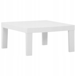 Sodo poilsio komplektas, baltas, 65x65x33 cm