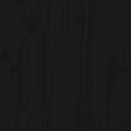 Vidaxl 5 dalių sodo baldų komplektas, juoda, pušies masyvo