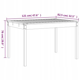 Vidaxl 5 dalių sodo baldų komplektas, medaus ruda, pušies mediena