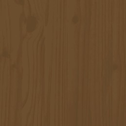 Vidaxl 5 dalių sodo baldų komplektas, medaus ruda, pušies mediena