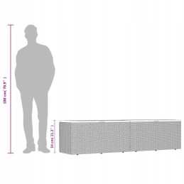 Balkono sodo dėžė, didelė technorotango laikymo dėžė