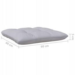 3 dalių sodo sofos komplektas, pilkos pagalvės, pušinis lumaro!