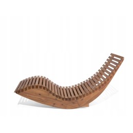 Medinis sodo gultas su raudona pagalve Brescia Lumarko!