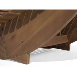 Medinis sodo gultas su raudona pagalve Brescia Lumarko!