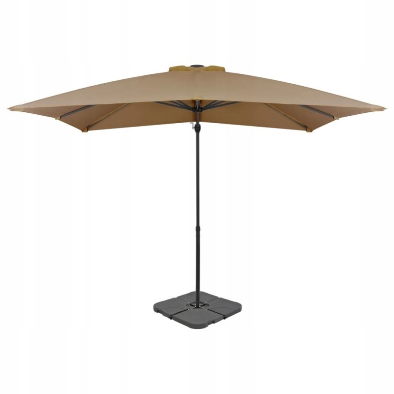 Sodo skėtis su nešiojamu pagrindu, taupe!