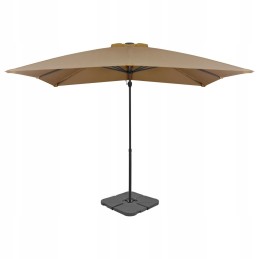 Sodo skėtis su nešiojamu pagrindu, taupe!