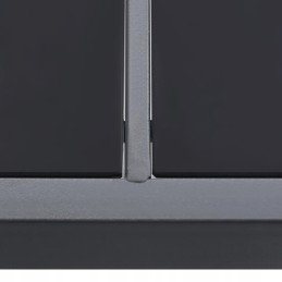 Vidaxl 5 dalių sodo baldų komplektas, plieninis