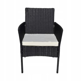 Sodo baldų komplektas 4 žmonėms, technorotango sofa su kėdėmis ir stalu