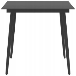 Vidaxl 5 dalių sodo baldų komplektas, juodas, 3060065