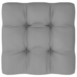 Sodo poilsio komplektas - vidurinė sofa, stalas, pagalvės - pilkos spalvos