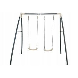 Axi dvigubos metalinės sūpynės