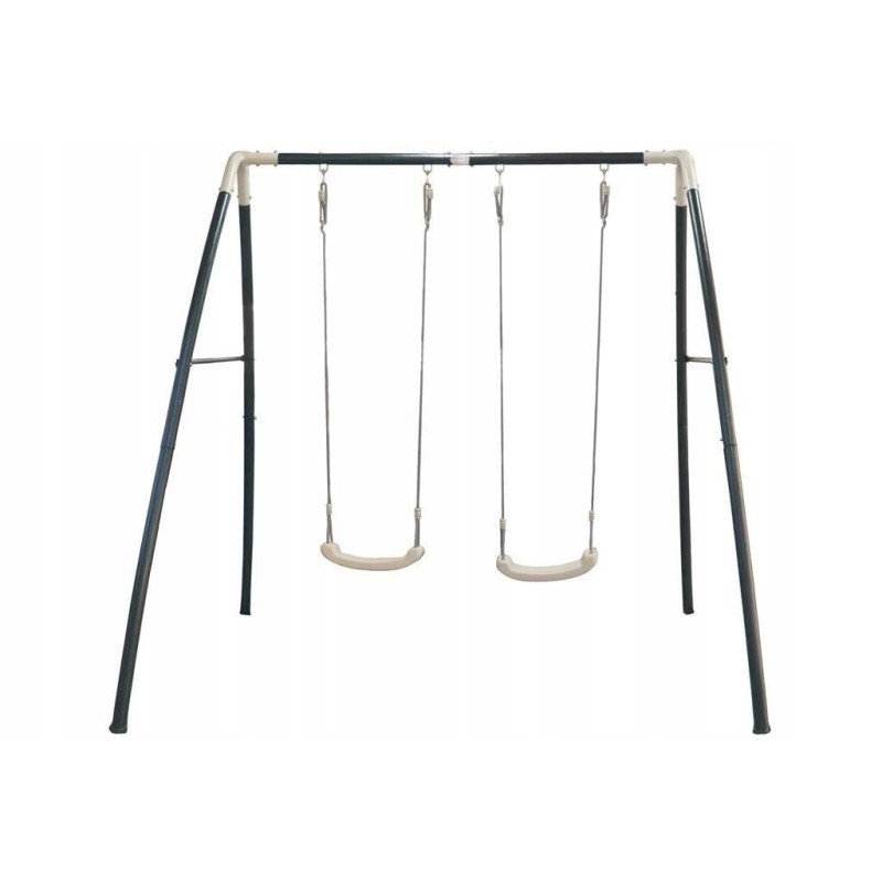 Axi dvigubos metalinės sūpynės