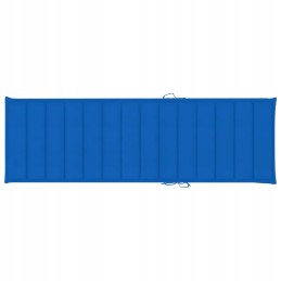 Vidaxl dvivietis šezlongas su kobalto mėlynos spalvos pagalvėlėmis, impregnuota pušis