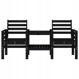 2-vietis sodo suolas su stalu, juoda, lumarko pušies mediena!