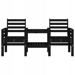 2-vietis sodo suolas su stalu, juoda, lumarko pušies mediena!