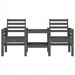 2-vietis sodo suoliukas su stalu, pilka, lumarko pušies mediena!