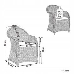 Natūralaus rotango sodo fotelis Susua Lumarko!