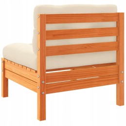 3 dalių sodo baldų komplektas su pagalvėlėmis, vašku