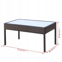 4 dalių sodo poilsio komplektas, pagalvės, išsimokėtinai